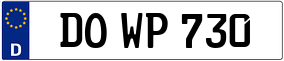 Trailer License Plate